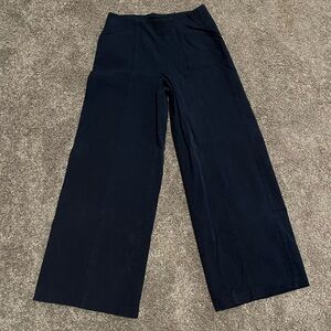 Old Navy DarkBlue, High Rise, Wide-Leg Trousers - Small